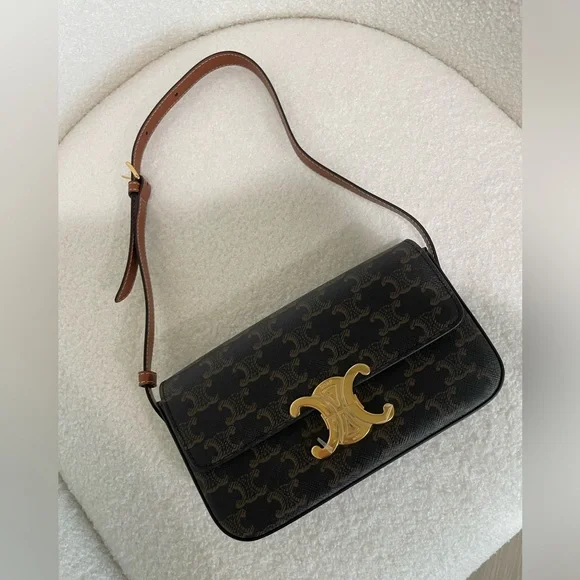 Celine Triomphe Claude in Tan - Picture 5 of 5